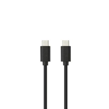 Câble USB-C/USB-C en silicone - USB 2.0 - Charge 3A/60W - 1.50m - noir
