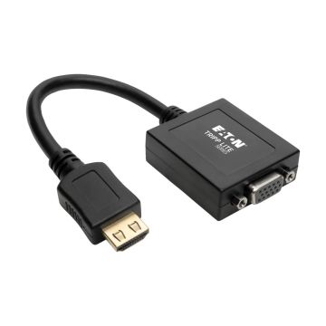 Tripp Lite by Eaton - Adaptateur HDMI vers VGA avec audio pour ultrabook/portable/ordinateur de bureau, (M/F), 15,24 cm.