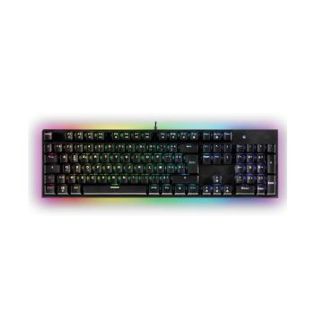 CA-245 Clavier Gaming M&eacute;canique, r&eacute;tro-&eacute;clairage RGB, Antighosting, switch rouge