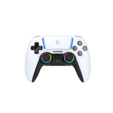 P5-1-GP Manette sans fil pour PS5, Joystick Hall effet, r&eacute;tro&eacute;clairage RGB, acc&eacute;l&eacute;rom&egrave;tre 6 axes, vibrations, sortie audio jack