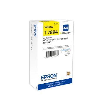 EPSON Cartouche Encre T7894 Jaune XXL 4 000 pages WF-51xx/56xx