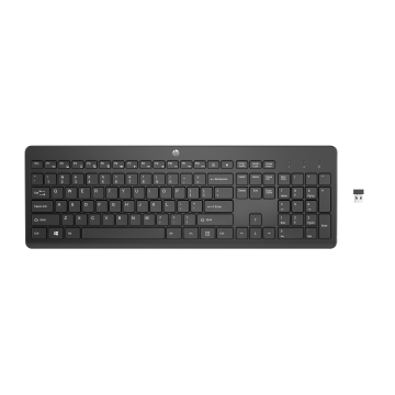 HP 230 - Clavier sans fil AZERTY - 2,4 GHz - silencieux - batteries longue durée jusqu'à 16 mois d'autonomie 3L1E7AA