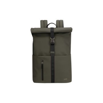 Sac à dos WE FLEXI 16'' hydrofuge, ouverture large et enroulable, avec compartiment PC rembouré, vert