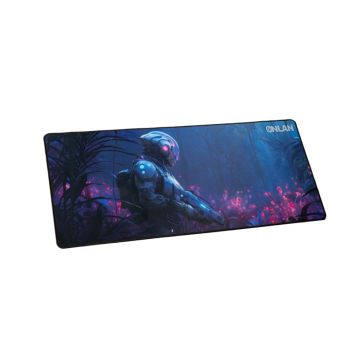 AS-300-Leaf-Dro&iuml;d Tapis de souris XXL 40cm x 90cm, Surface de haute pr&eacute;cision, rev&ecirc;tement inf&eacute;rieur anti-d&eacute;rapant, Lavable en machine