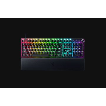 RAZER Huntsman V3 Pro (Analog Switch) - Clavier jeu AZERTY Switches Optiques Analogiques - 4 touches multimedias - Touches en PBT