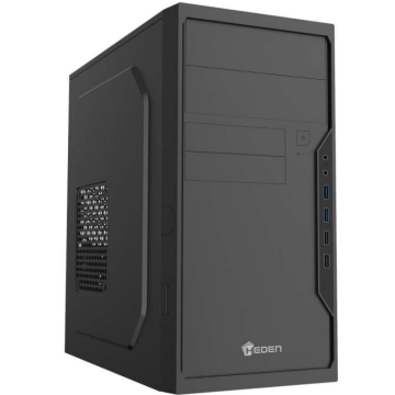 Boîtier MicroATX Smart2 HEDEN, avec alimentation 455W (puissance continue 250W),  2 ports USB 2.0 Type-C  / 2 ports USB 3.0 / Audio HD (micro+casque) / 9 Baies 
