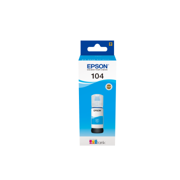 EPSON 104 EcoTank Cyan ink bottle