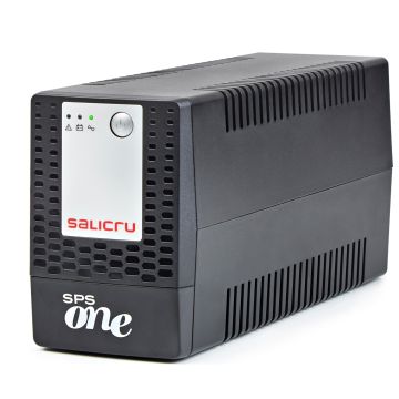 SALICRU Onduleur SPS 700 ONE BL S NOIR Line-interactive 700VA USB 2 prises Shuko/FR Protection surcharge Garantie 3 ans 662AG000004