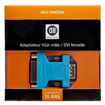 Adaptateur VGA mâle / DVI femelle DVI-I 24+5