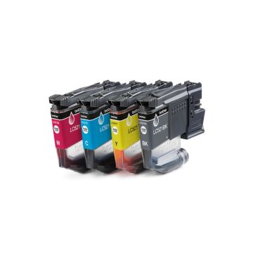 BROTHER Cart JE Pack 4 couleur pour DCP-J1260W, DCP-J1310DW, DCP-J1313DW, DCP-J1360DW, DCP-J1460DW, 500p