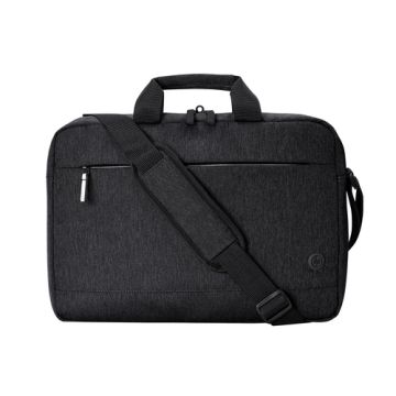 Sacoche PC HP Prelude Pro 17.3 Noir chiné Sacoche de transport av bandoulière Poche avant fermeture eclair . Impermeable, léger et elegant Tissu RPET 3E2P1AA