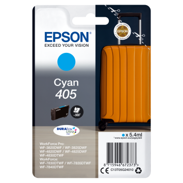 EPSON encre Cyan 5.4ml DURABrite Ultra Valise : 405/405XL