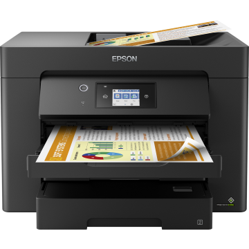 EPSON WorkForce WF-7830DTWF MFP 4en1 Jet d'encre couleur A3 25ppm/12ppm,R-V impression-scanne, chargeur 50p,Fax, Wifi,Wifi-direct,USB, Ethernet, 2bac x 250f