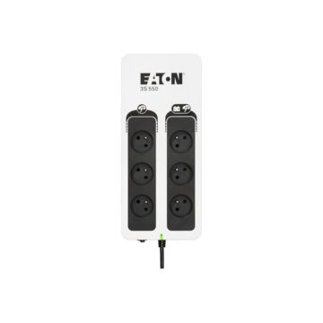 Onduleur Eaton 3S 550 FR Off Line - 550 VA / 330W - 3x FR + 3x FR anti-surtension - Garantie 2 ans batterie incluse
