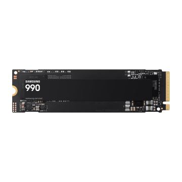 SSD SAMSUNG SERIE 990 M.2 1To 2280 PCIe Gen 4.0 x4 NVMe 2.0 Lecture 7150 Mo/s Ecriture 6450 Mo/s MZ-V9V1T0BW