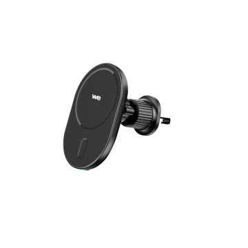 WE Support voiture avec charge induction, compatible Magsafe pour iPhone - 15W - QC 3.0 - Fixation grille d'aération