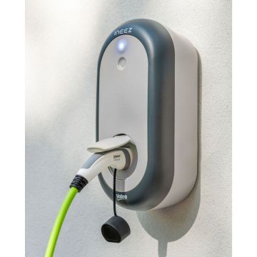 Borne de recharge Valeo INEEZ Pro 7,4 kW - prise Type 2 avec obturateur (T2S), compteur certifié MID, OCPP 1.6J, lecteur carte SIM, lecteur badge RFID