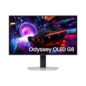 Ecran 27'' Samsung Gaming ODYSSEY G8 Noir OLED 240Hz 0.03ms 3840X2160 250cd/m² 2xHDMI DP 3xUSB Casque Pied réglable hauteur orientable inclinable pivot