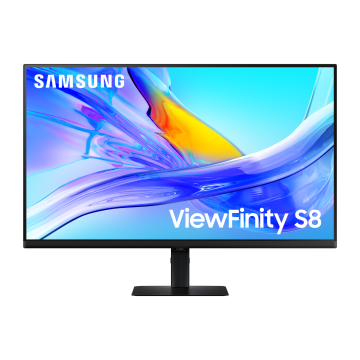 ECRAN 32 SAMSUNG ViewFinity S80UD Noir 3840x2160 VA 5ms 60hz 350cd/m2 1xHDMI 1xDisplayPort USB-C (90W) LAN 3xUSB Hub Pied modulable haut incli orient pivot 