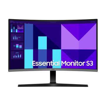 ECRAN 27 SAMSUNG S27D390G Noir 1920x1080 VA 16:9 4ms 4000:1 250cd/m² 100Hz Incurvé 1800R HDMI VGA Casque Mode anti-scintillement Pied inclinable 