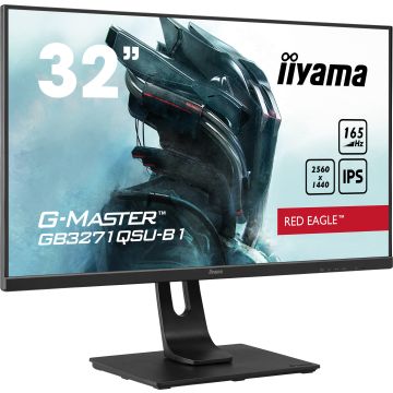 Moniteur IIYAMA 31.5 1ms G-MASTER Red Eagle 16:9 IPS 2560x1440 165Hz 2xDisplayport 2xHDMI 4xUSB Pivot HPs13cm pied régl/GB3271QSU-B1
