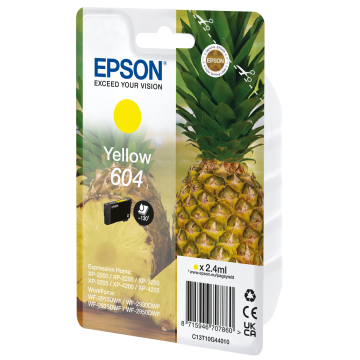EPSON Cartouche Ananas encre 604 Jaune 2,4ml Alarme