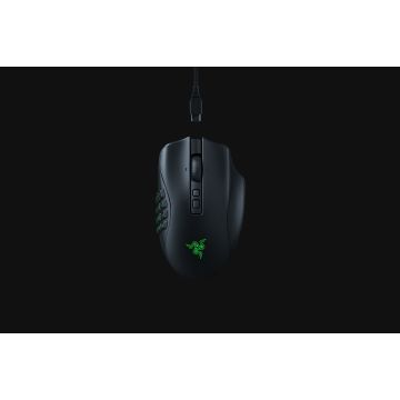 RAZER Naga V2 Pro Noir - Souris Gaming sans Fil, Molette HyperScroll Pro, 3 Panneaux Latéraux Interchangeables, Focus Pro 30K