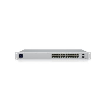 Ubiquiti - UniFi Switch USW-Pro-24 - Commutateur - C3 - Géré - 24 x 10/100/1000 + 2 x SFP+ 10 Go (liaison montante) - de bureau, Montable sur rack