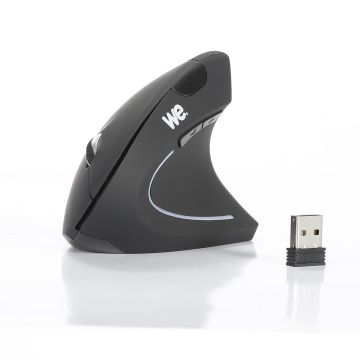 Souris verticale WE sans fil 5 boutons et 1 molette DPI 800-1200-1600 noire
