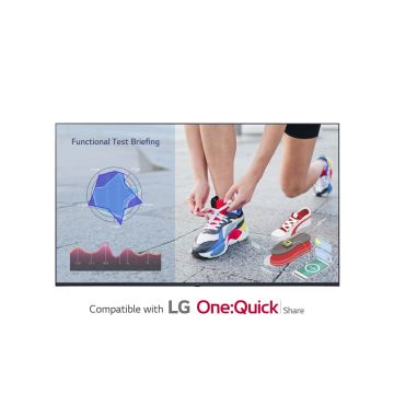 ECRAN LG 55'' LFD 16:9 16h/7j 3840x2160 400cd/m 3xHDMI 2xUSB RJ45/RS232C/Audio 2xHP Bords fin Noir 55UL3J-M