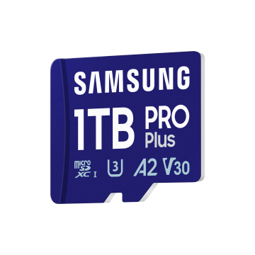 CARTE MEMOIRE SAMSUNG 1 To MICRO SD PRO PLUS 2023 avec adaptateur SD 4K classe 10 Lecture 180 Mo/s Ecriture 130 Mo/s MB-MD1T0SA/EU