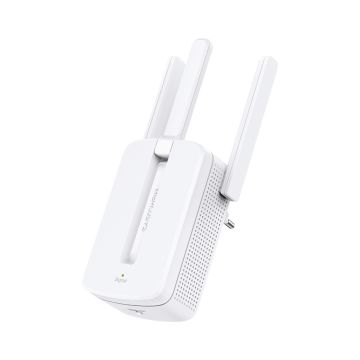 Range Extender Wifi N300 Vitesse 300 Mbps at 2.4 GHz 3 antennes externes fixes prises murales Couleur Blanc