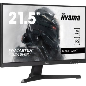 Ecran IIYAMA 22'' G-Master Black Hawk 1ms IPS 1920x1080 16:9 100Hz 300cd/m² HDMI DP USB HUB 2x2.0 HPs Black Tuner VESA 100x100 G2245HSU-B2