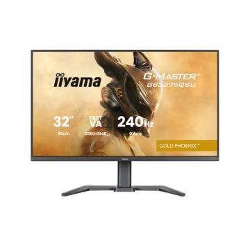 Ecran IIYAMA 31.5" G-MASTER Gold Phoenix Noir VA  16:9 2560x1440 0.4ms 400cd/m² 240Hz Displayport 2xHDMI 4xUSB HPs 15cm pied en réglable haut GB3295QSU-B1