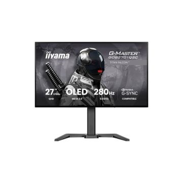 Ecran IIYAMA 27 0.03ms G-Master Noir TITAN FALCON META3 OLED 2560x1440 280Hz 1550cd/m² 2xHDMI DisplayPort 2xUSB USB-C Dock HPs reglab haut / GOB2701QSC-B1"