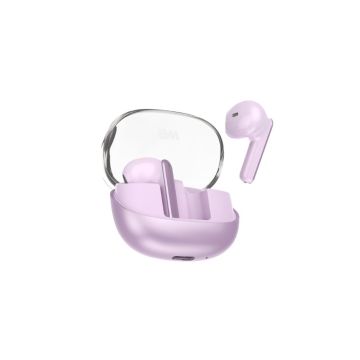 Ecouteurs WE POP MYRA sans-fil, coque irisée, violet