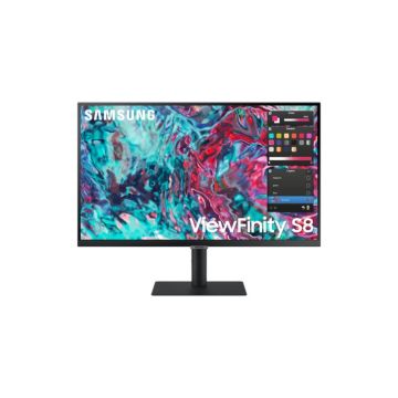 Ecran 27'' Samsung ViewFinity S80TB 3840x2160 IPS 5ms 350cd/m2 60Hz 2xThunderbolt 4 (1x90W) 3xUSB 3.0 1x LAN 1x HDMI 2.0 Pied modulable haut inclin orient pivot