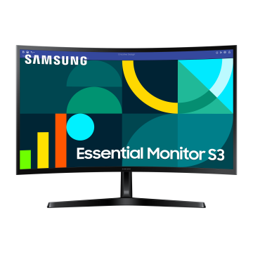 ECRAN 27'' Samsung S27D366GAU Noir 100Hz VA 1920x1080 Incurvé 1800R 16:9 3000:1 4ms 250 cd/m² Pied Inclinable HDMI VGA Casque VESA 75x75