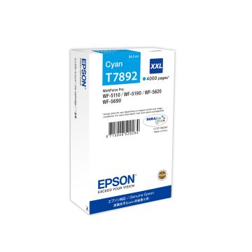 EPSON Cartouche Encre T7892 Cyan XXL 4 000 pages WF-51xx/56xx