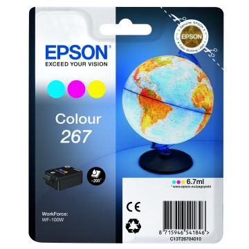 EPSON Cartouche monobloc Globe 267 C,M,J 6,7ml