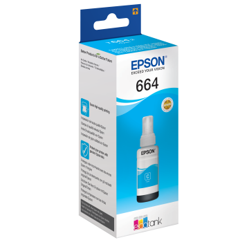 EPSON Bouteille Encre Ecotank 664 Cyan 70ml