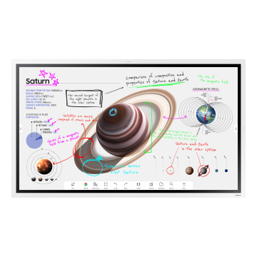 ECRAN SAMSUNG 55'' LFD Tactile intéractif Flip 4 16h/7j 4K UHD 3840x2160 (16:9) Tizen 6.5 DP 2xHDMI USB USB-C WM55B / LH55WMBWBGCXEN