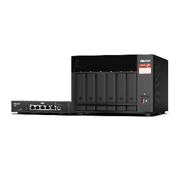 Special bundle: Nas Qnap TS-673A-SW5T + Switch 2,5GbE QSW-1105-5T