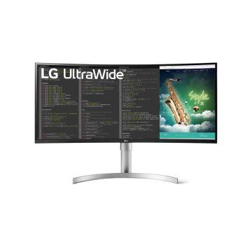 ECRAN LG 35 incurvé 21:9 5ms UltraWide 3440x1440 300cd/m² HDR, 2xHDMI, DisplayPort, USB-C, USB 3.0 pied reglable en hauteur 35WN75CP-W