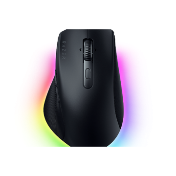 RAZER Pro Click V2 Noir - Souris Ergonomique sans Fil - Molette HyperScroll - Batterie (autonomie 3.5 mois) - RGB