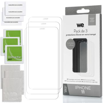 WE BUNDLE 3 verres trempés IPHONE 11