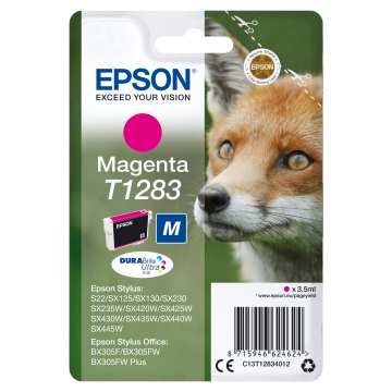 EPSON Cartouche Renard T1283 Encre DURABrite Ultra Magenta 3,5ml