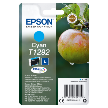 EPSON Cartouche Pomme T1292 Encre DURABrite Ultra Cyan 7ml