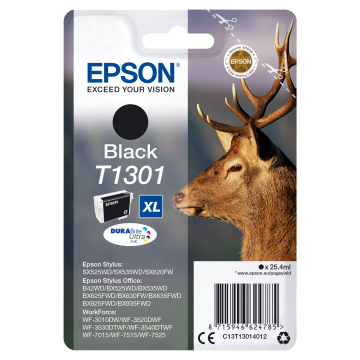 EPSON Cartouche Cerf T1301 Encre DURABrite Ultra Noir XL 25,4ml