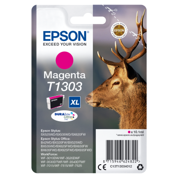 EPSON Cartouche Cerf T1303 Encre DURABrite Ultra Magenta XL 10,1ml